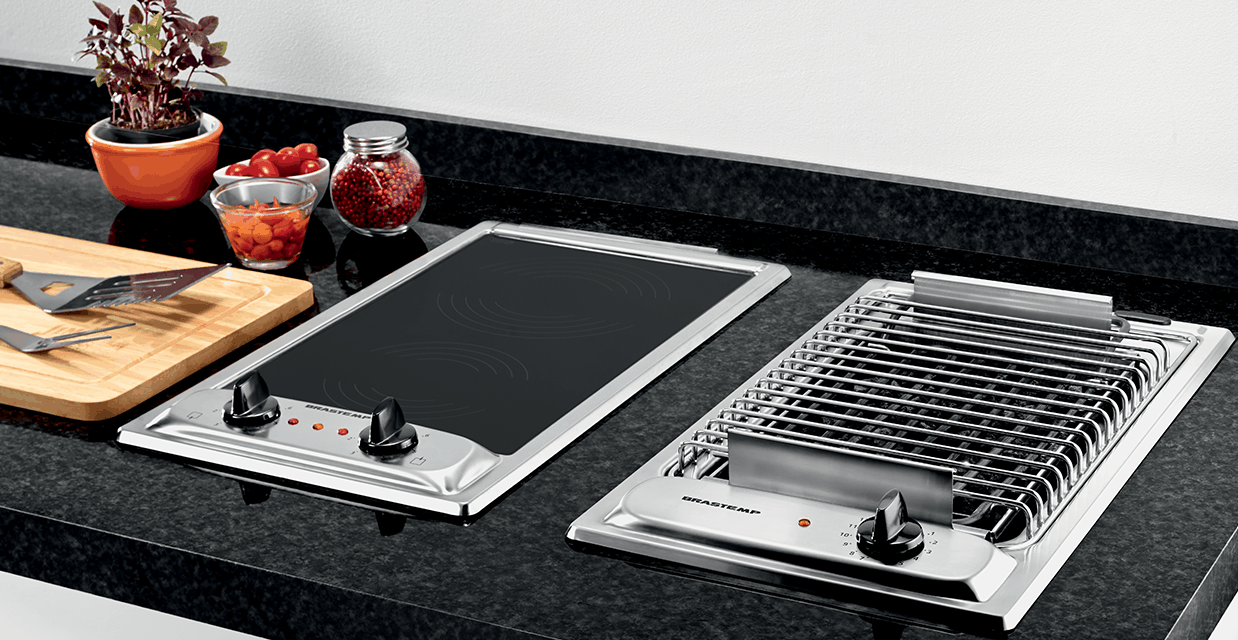 Cooktop Dominó Vitrocerâmico 2 Bocas BDF30AR Brastemp