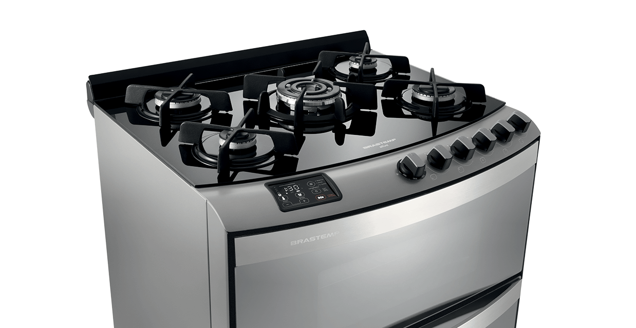 Fogão Brastemp 5 Bocas Duplo Forno BFD5VAR Brastemp
